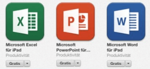 Microsoft Office für das iPad