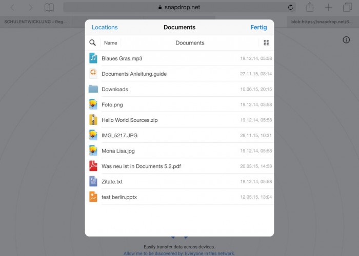 Instashare und SNAPDROP rüsten AirDrop auf iPad 2 nach